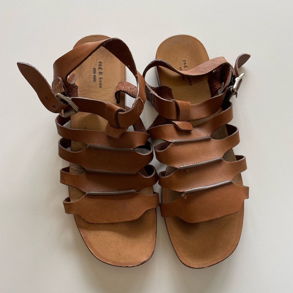 Rag & Bone Leather gladiator sandals Sz 38 / 7